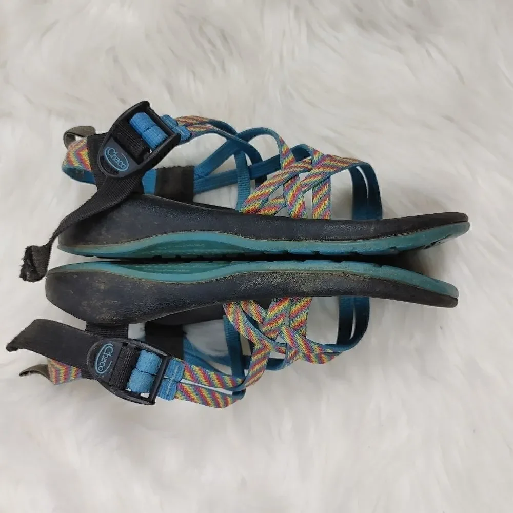 Chaco ZX/2  Strappy Vibram Sandal Rainbow Stripe Y